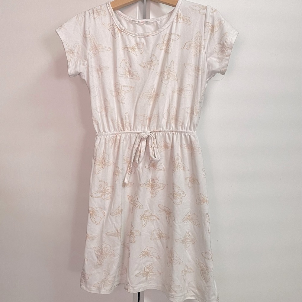 White Gold Butterfly Dress